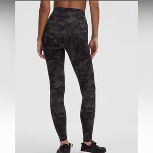 New LULULEMON Wunder Train High Rise HR Tight Camo Lace